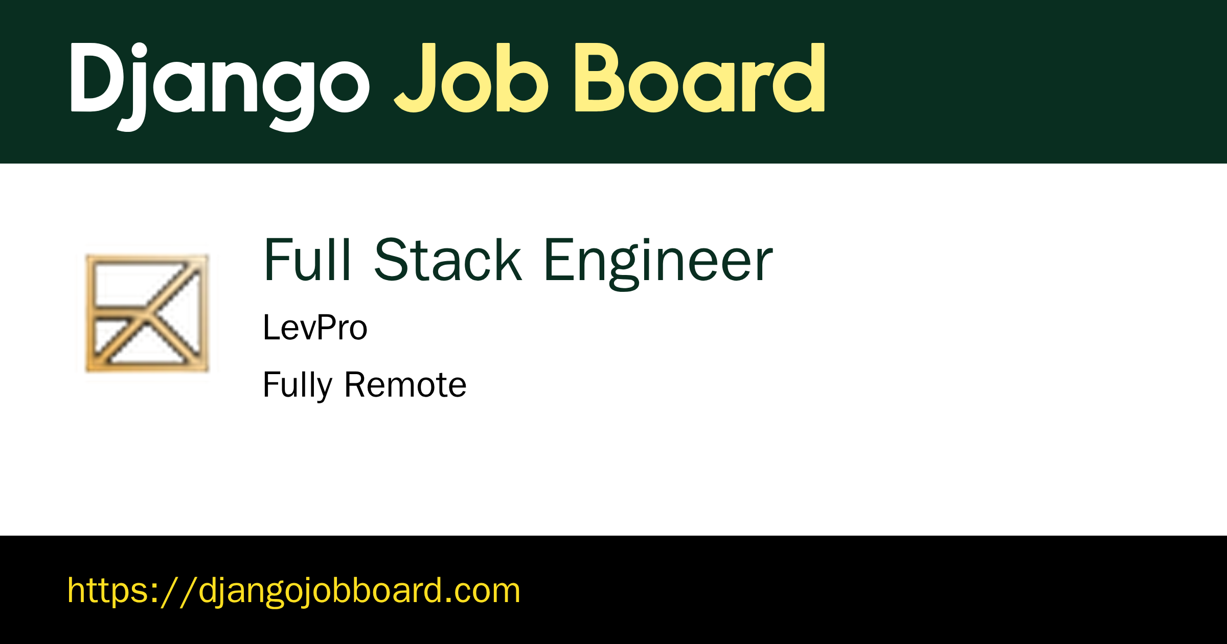 Full Stack Engineer at LevPro