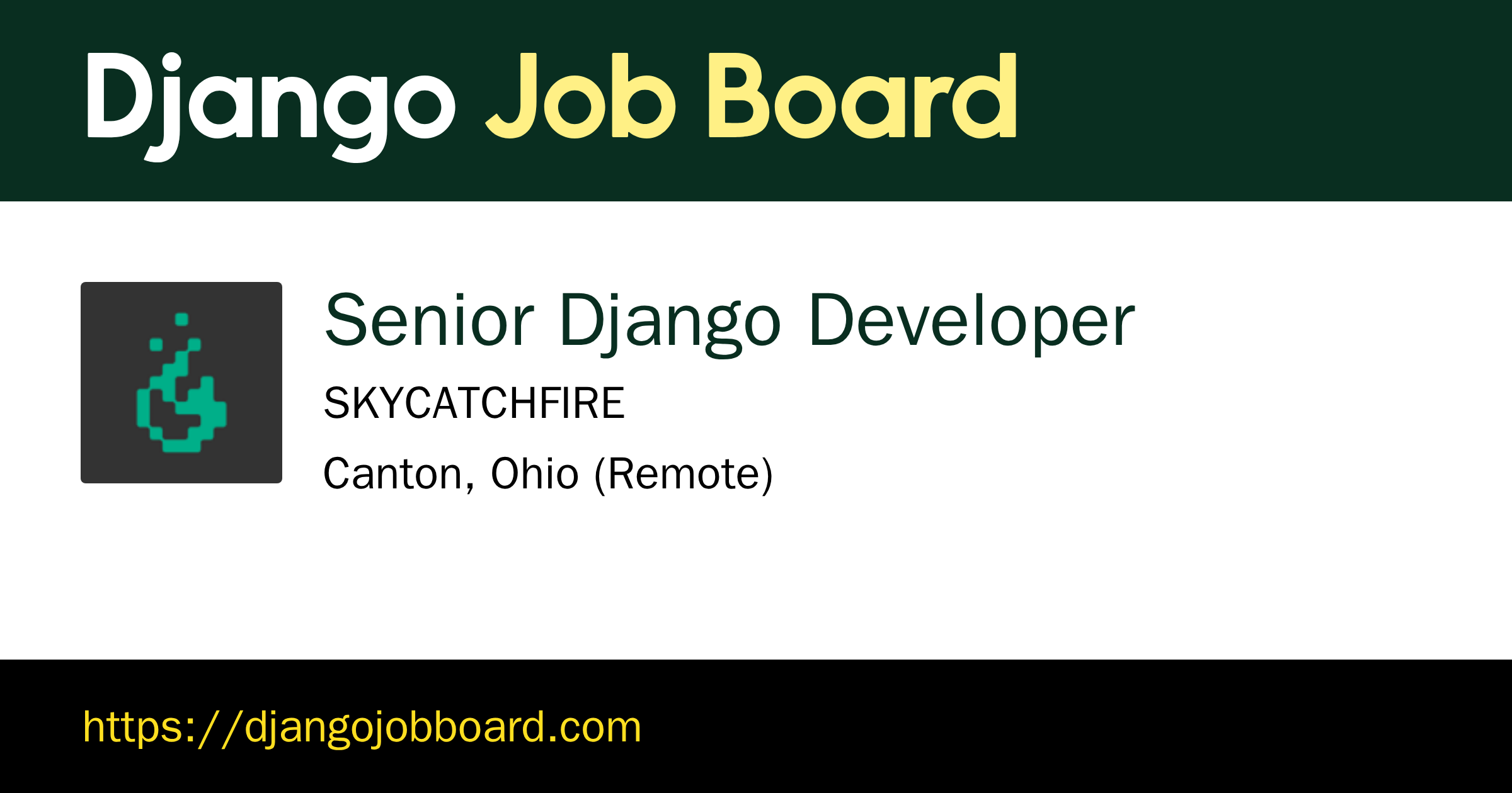 Senior Django Developer at SKYCATCHFIRE